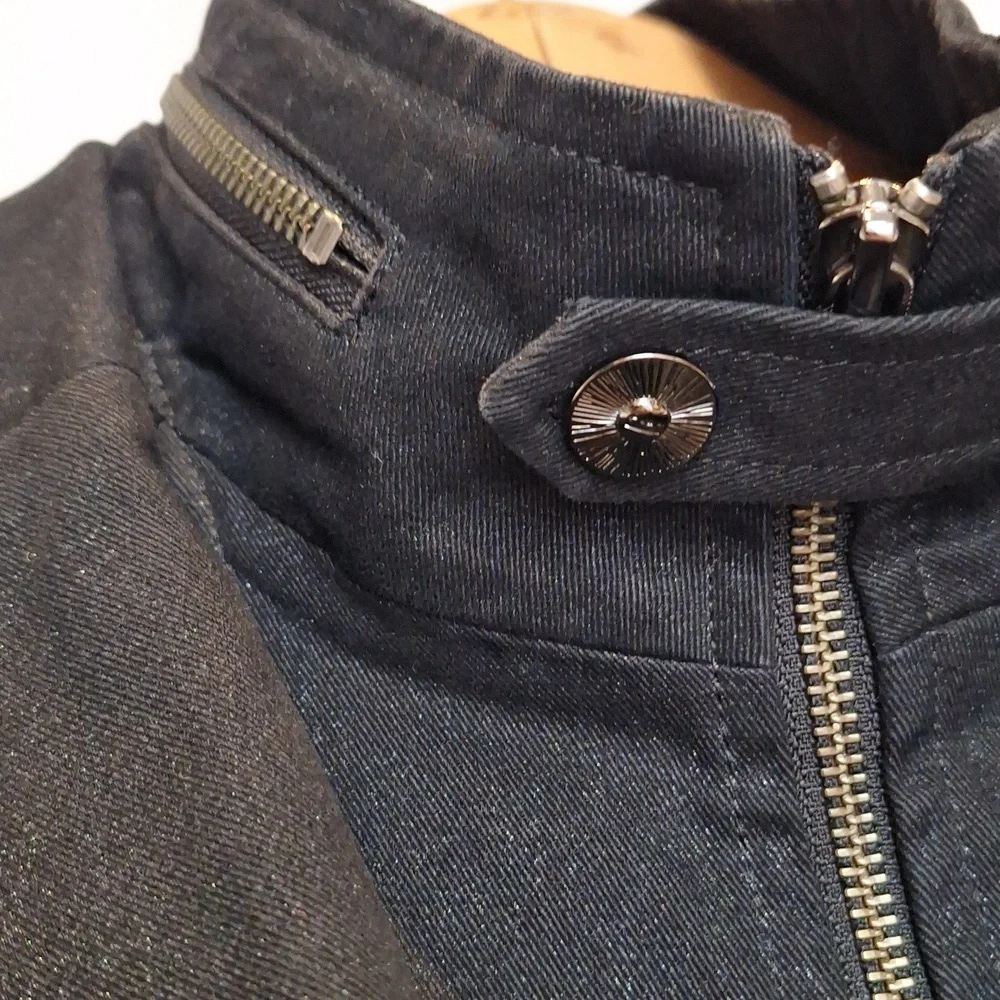 Elle Homme utility blazer with removable high neck colar